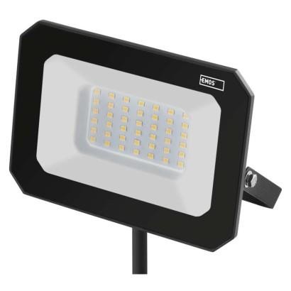 Emos LED reflektor SIMPO 30 W, černý, neutrální bílá ZS2233
