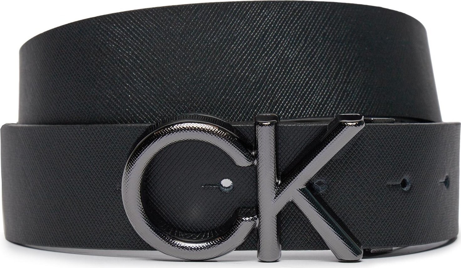 Pánský pásek Calvin Klein Adj Ck Metal Saffiano 35Mm K50K511567 Ck Black Saffiano BEH