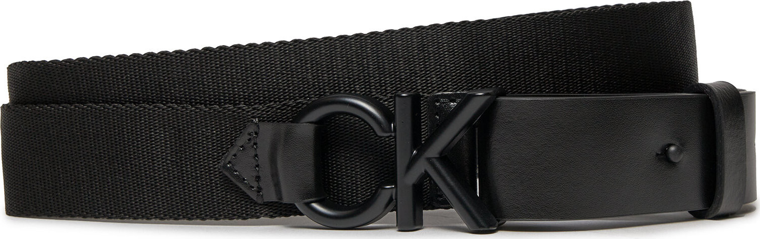 Pánský pásek Calvin Klein Ck Metal Minimal Webbing 30Mm K50K511566 Ck Black BEH