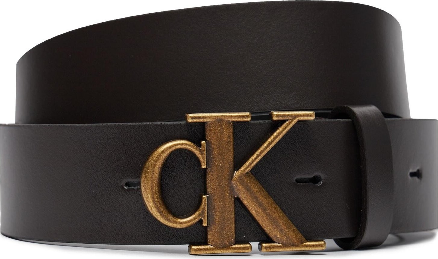 Pánský pásek Calvin Klein Jeans Ro Mono Plaque Lthr Belt 35Mm K50K511831 Bitter Brown GRP