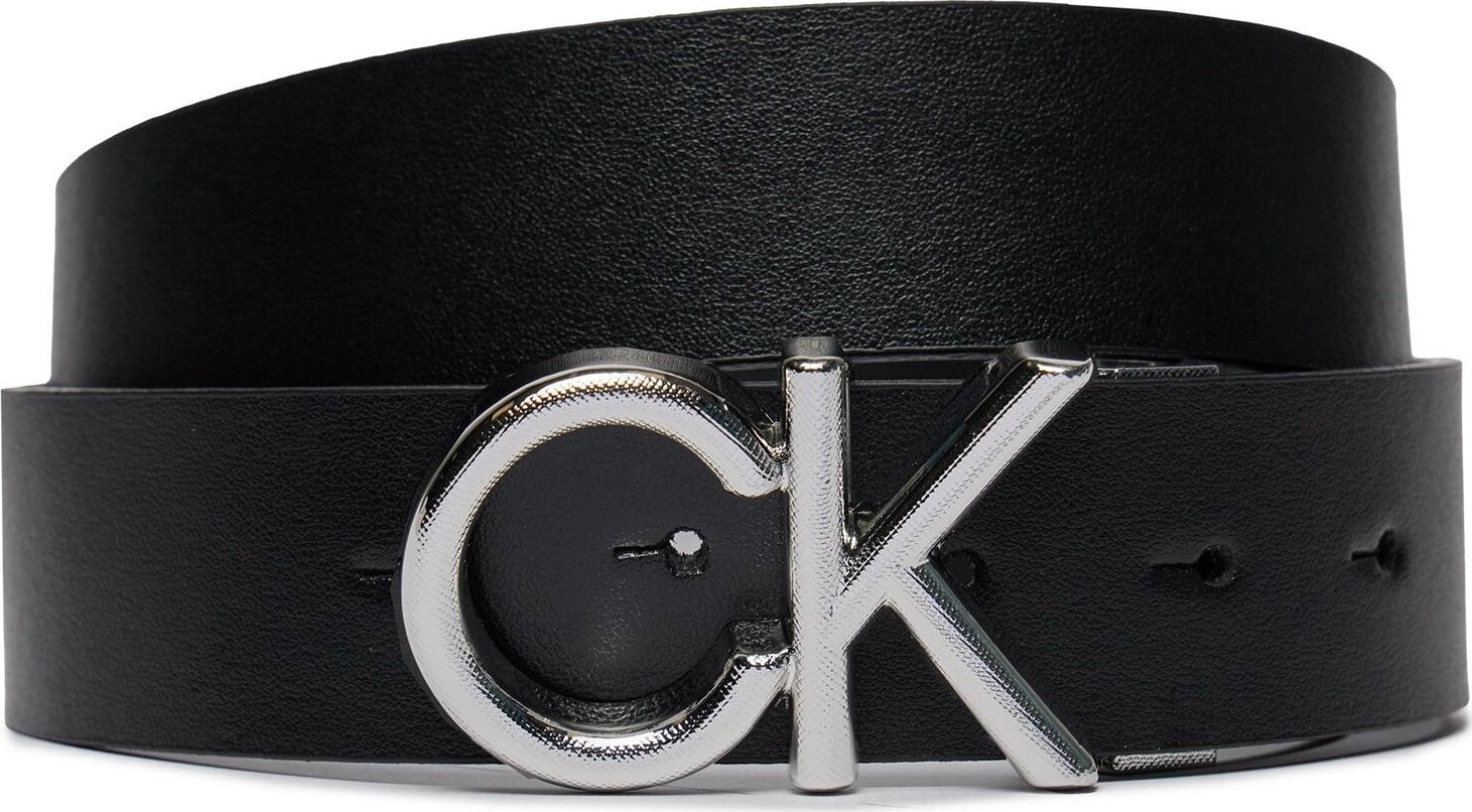 Pánský pásek Calvin Klein Adj Ck Metal Smooth 35Mm K50K511758 Ck Black Smooth BEH