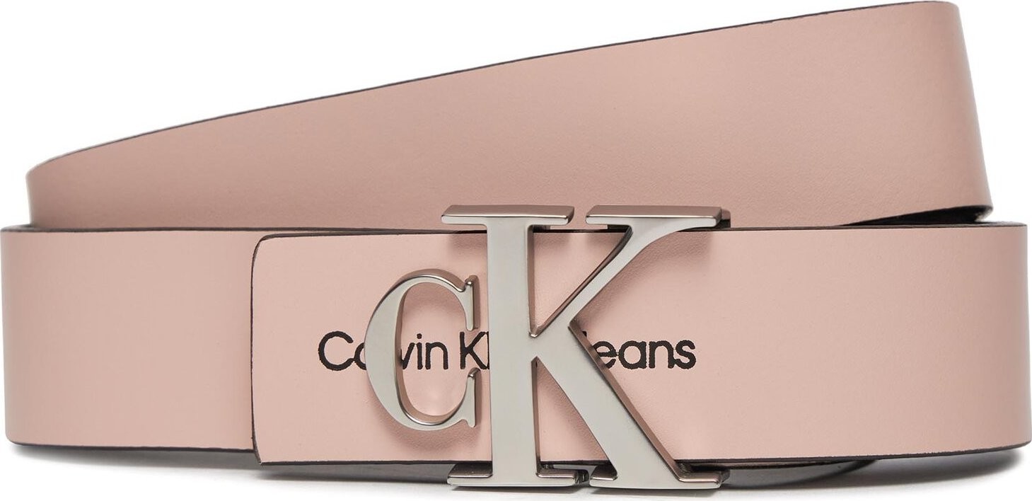 Dámský pásek Calvin Klein Jeans Monogram Hardware 30Mm K60K610281 Pale Conch TFT