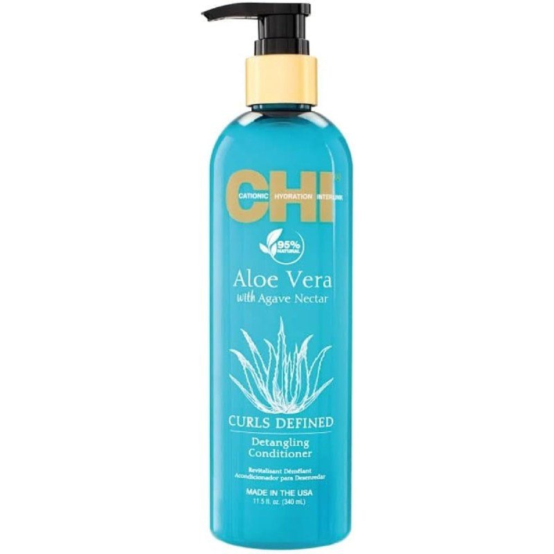 CHI Aloe & Agave Curls Defined Detangling Conditioner - kondicionér pro kudrnaté/vlnité vlasy, 340 ml