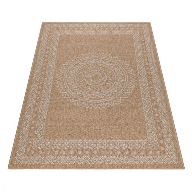 Koberec DHAKA rozeta béžový