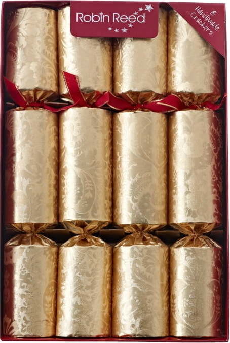 Vánoční crackery v sadě 8 ks Decadence Gold - Robin Reed