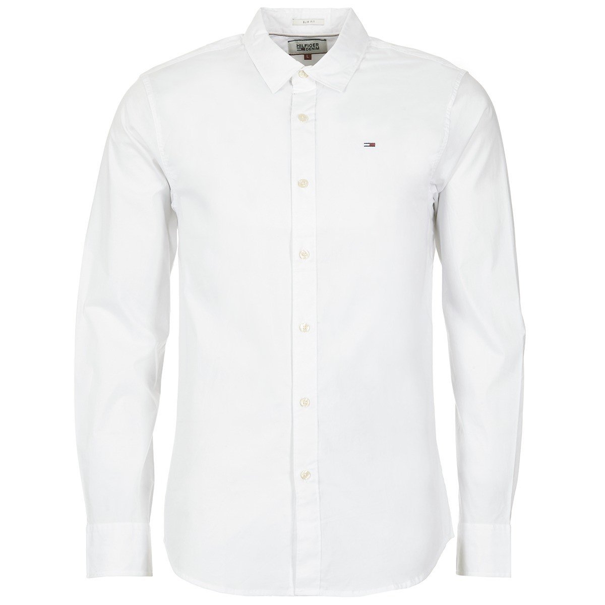 Tommy Jeans  TJM ORIGINAL STRETCH SHIRT  Bílá