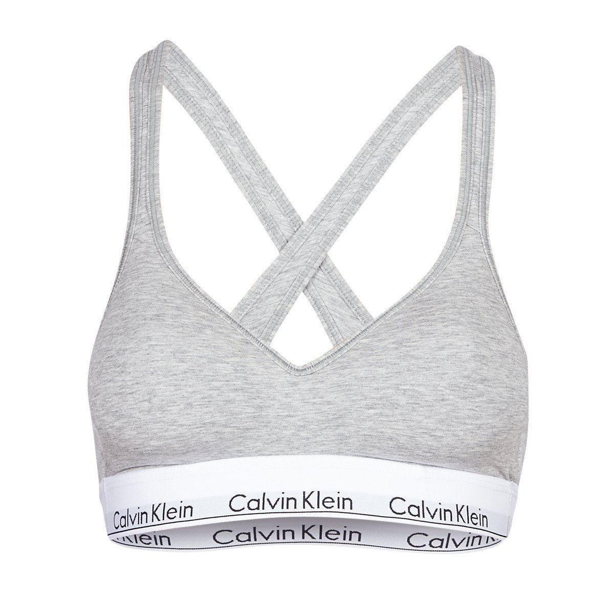 Calvin Klein Jeans  MODERN COTTON BRALETTE LIFT  Šedá