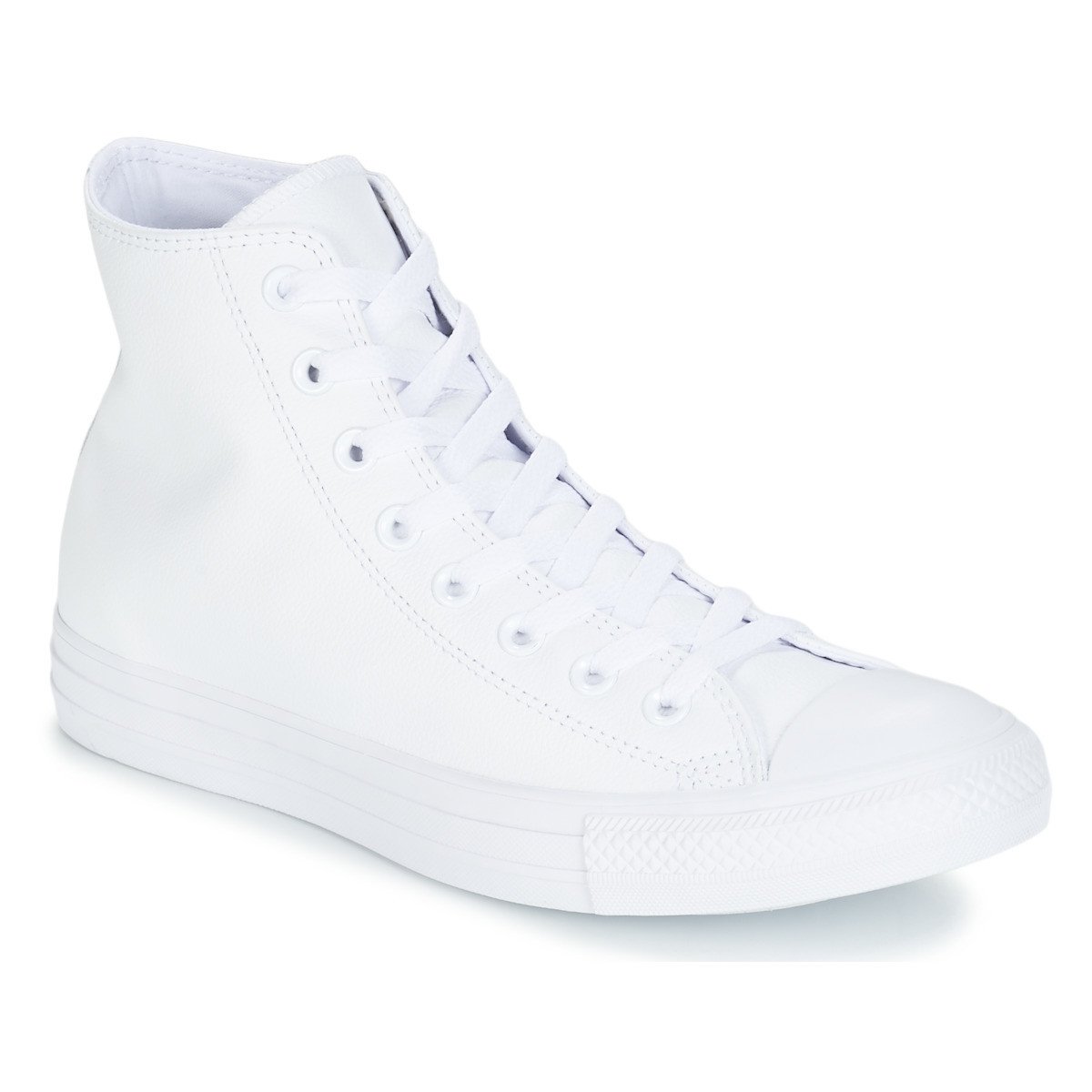 Converse  ALL STAR MONOCHROME CUIR HI  Bílá