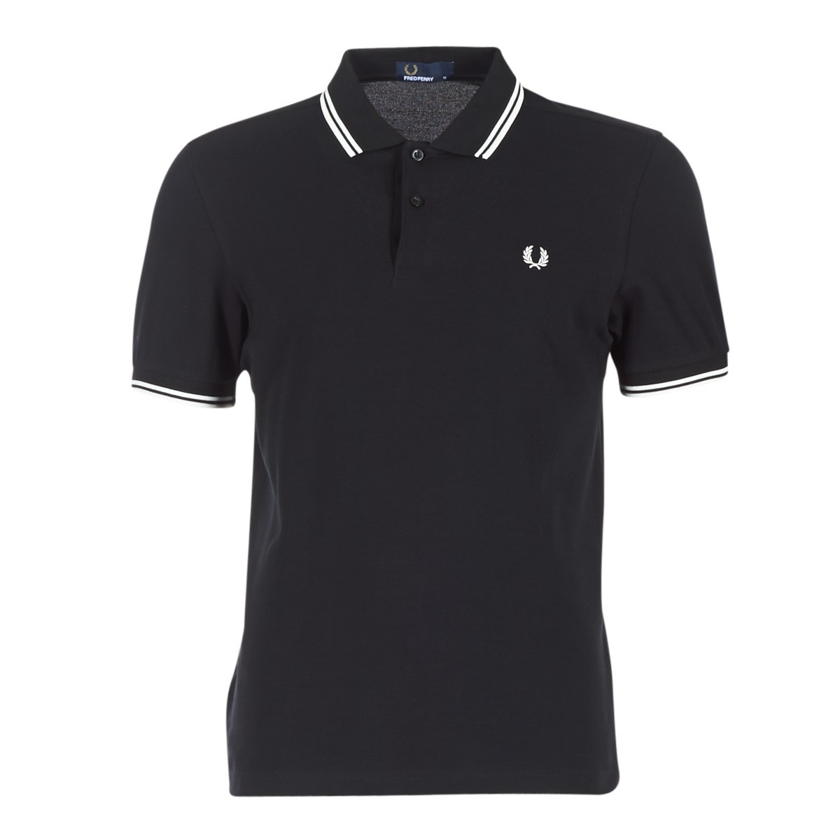 Fred Perry  SLIM FIT TWIN TIPPED  Černá
