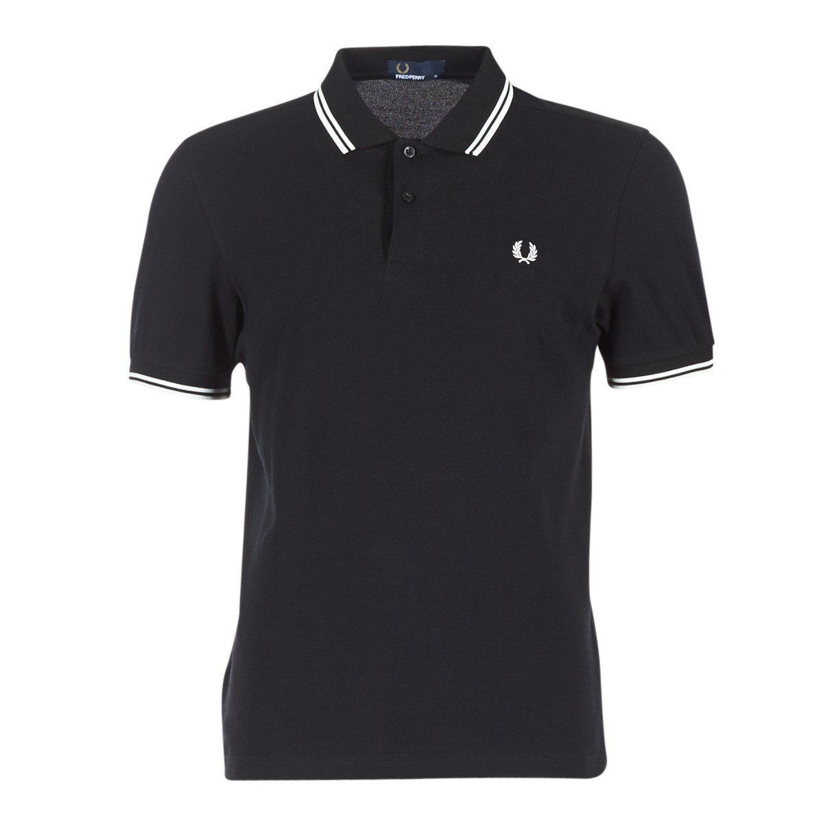 Fred Perry  SLIM FIT TWIN TIPPED  Černá