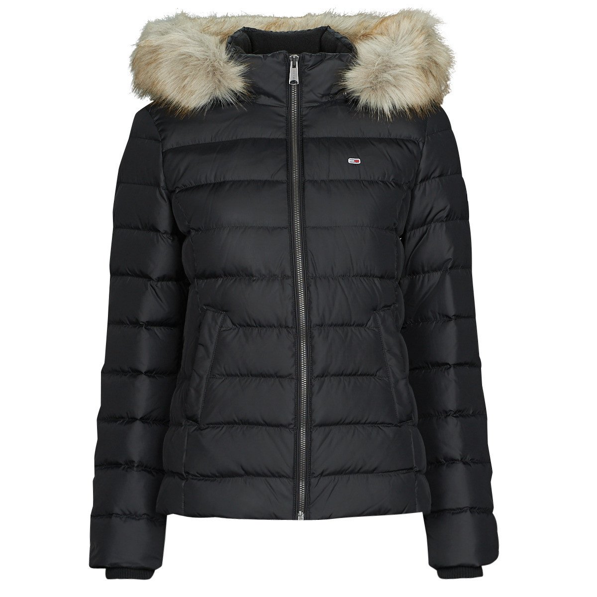 Tommy Jeans  TJW BASIC HOODED DOWN JACKET  Černá