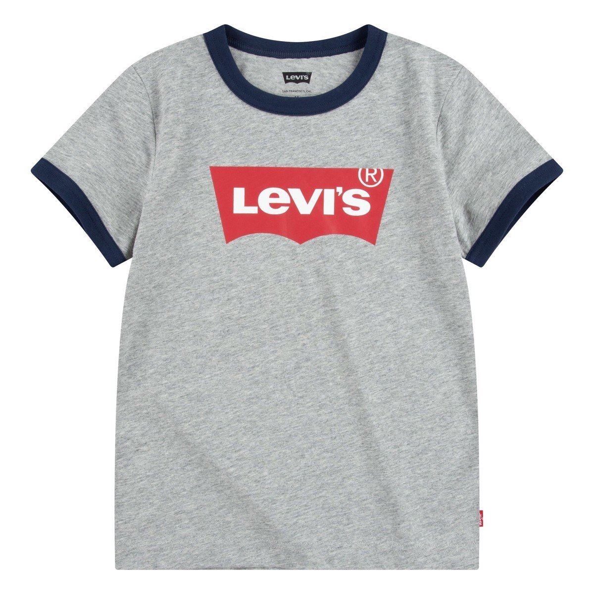 Levis  BATWING RINGER TEE  Šedá
