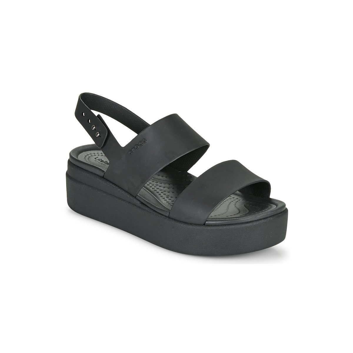 Crocs  CROCS BROOKLYN LOW WEDGE W  Černá