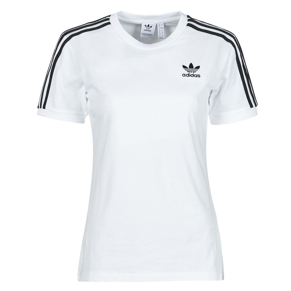 adidas  3 STRIPES TEE  Bílá