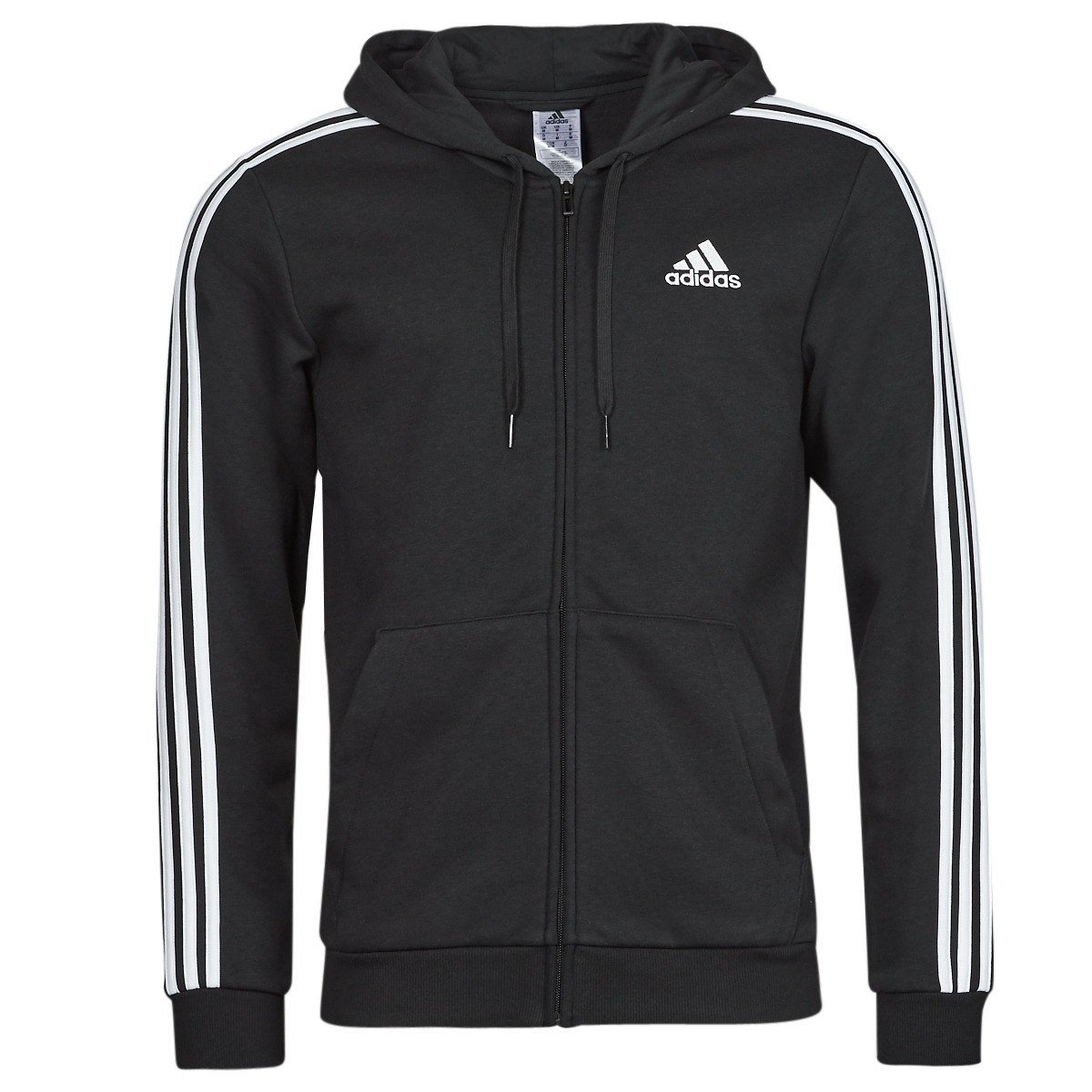 adidas  3 Stripes FL FULL ZIP HD  Černá