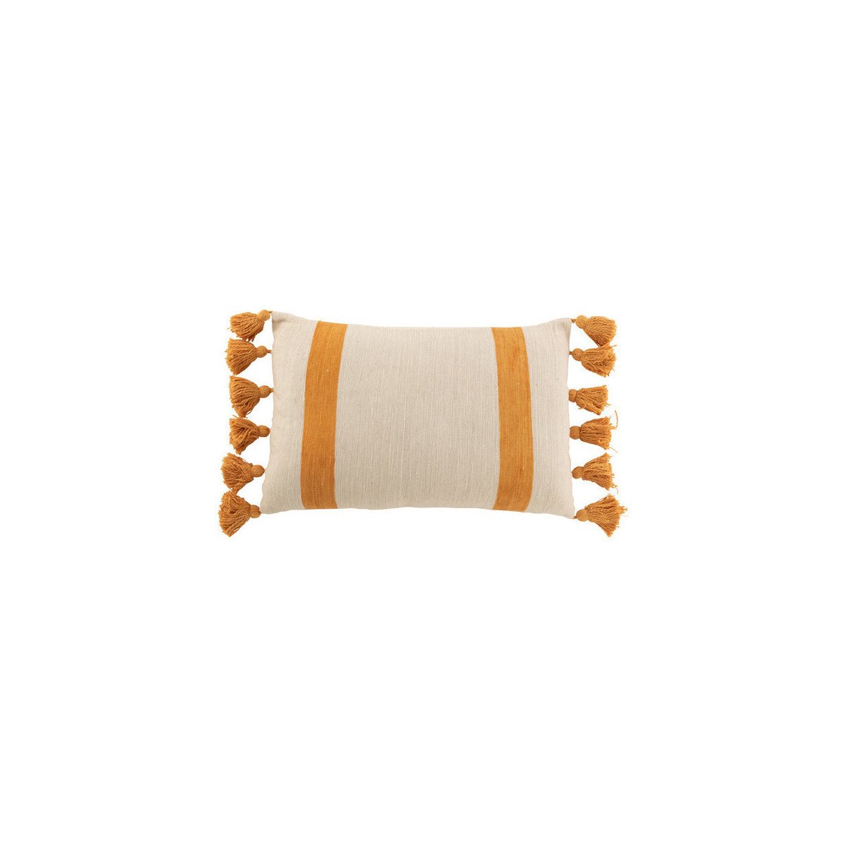 J-line  COUSSIN PLAG RAY RECT COT OCRE (40x60x12cm)  Žlutá