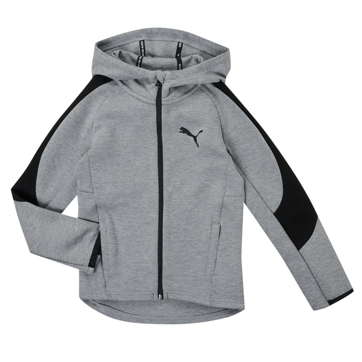 Puma  EVOSTRIPE CORE FZ HOODIE  Šedá