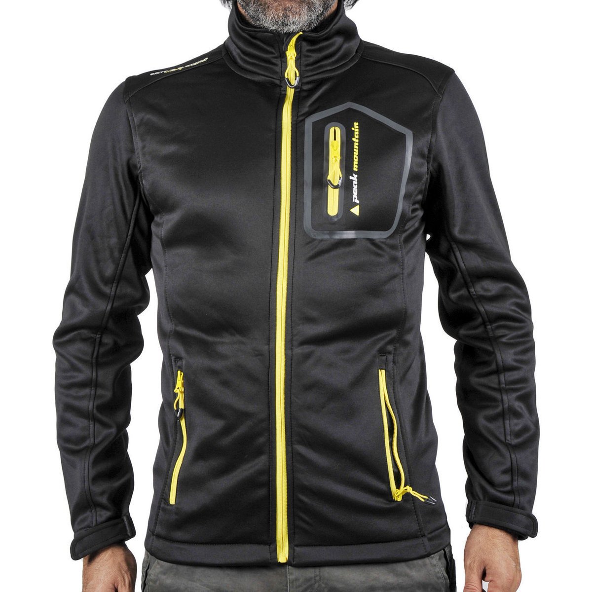 Peak Mountain  Blouson polar shell homme CRISTOM  Černá
