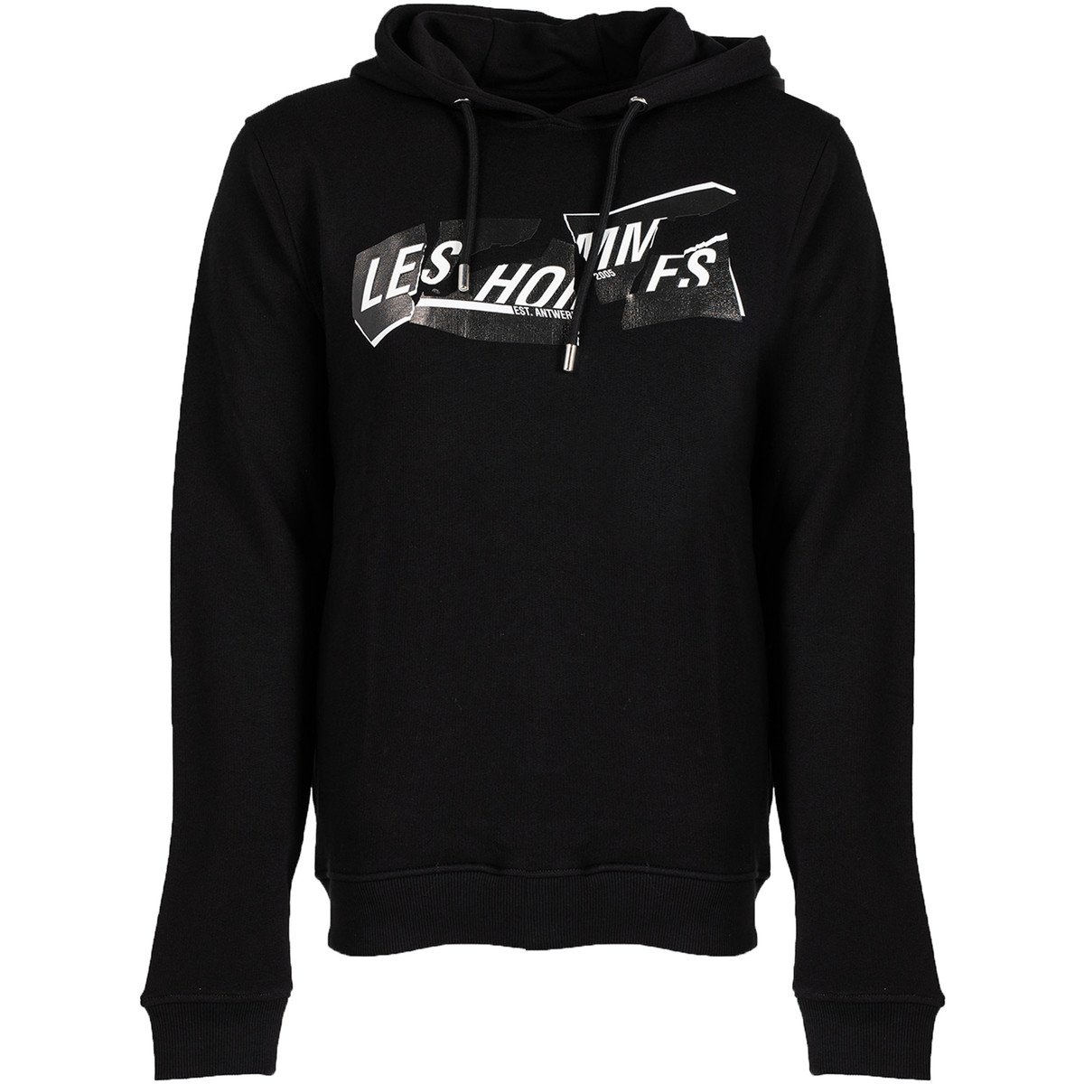 Les Hommes  LLH451-758P | Hooded Sweater  Černá