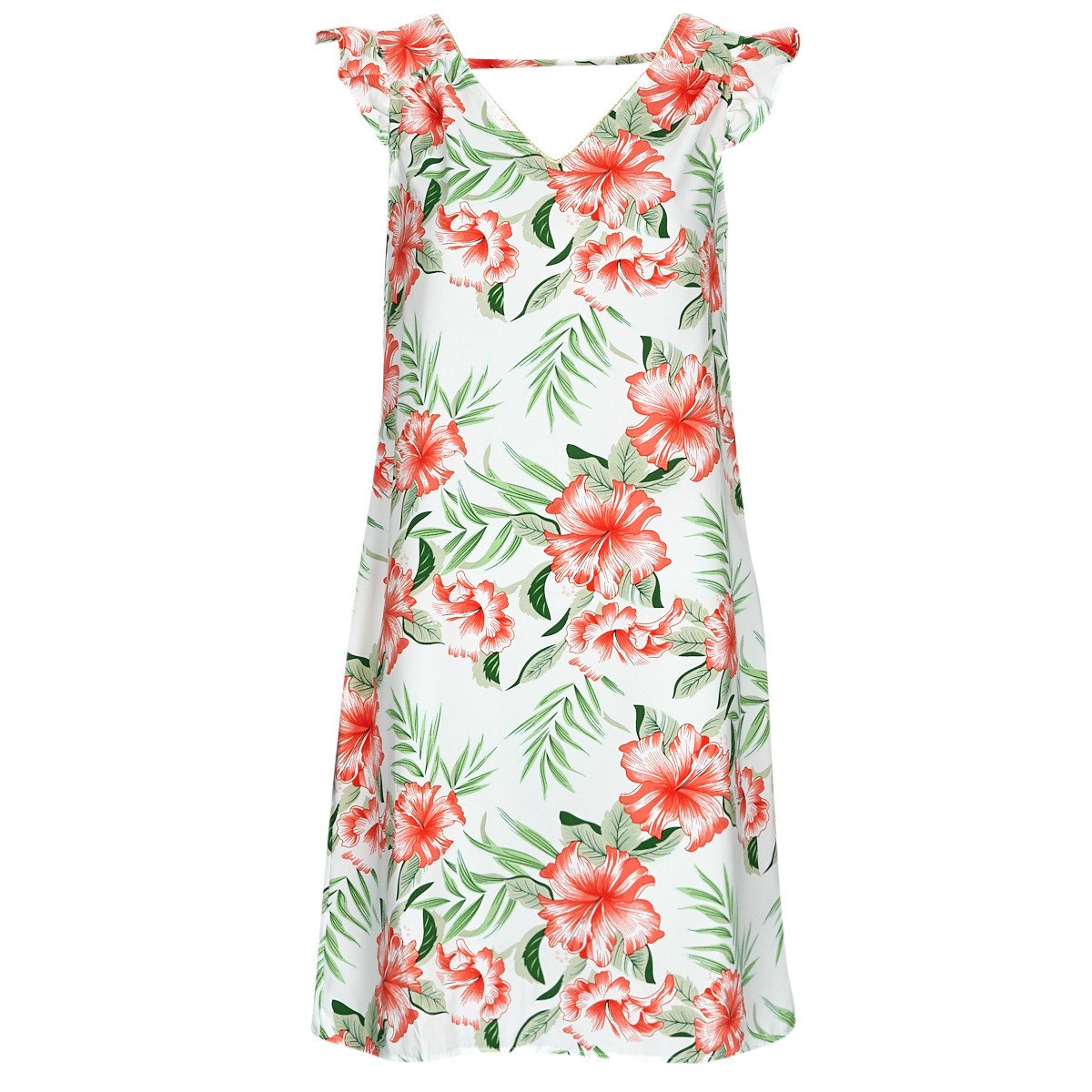 Only  ONLSYLVIE FR LIFE S/S FRILL DRESS  ruznobarevne