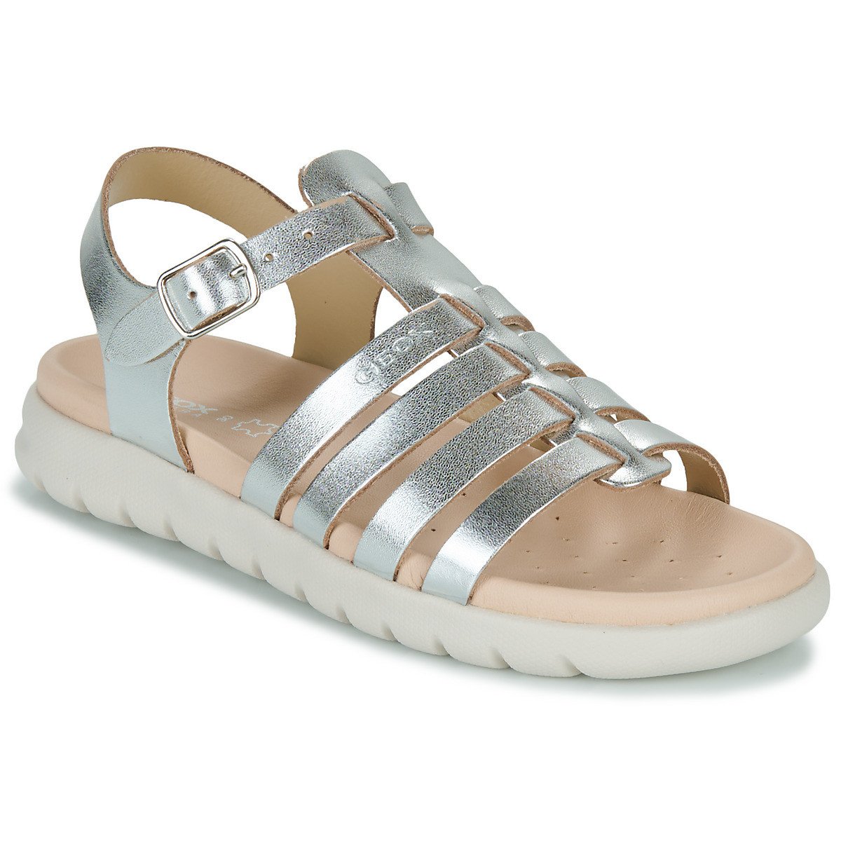 Geox  J SANDAL SOLEIMA GIR  Stříbrná