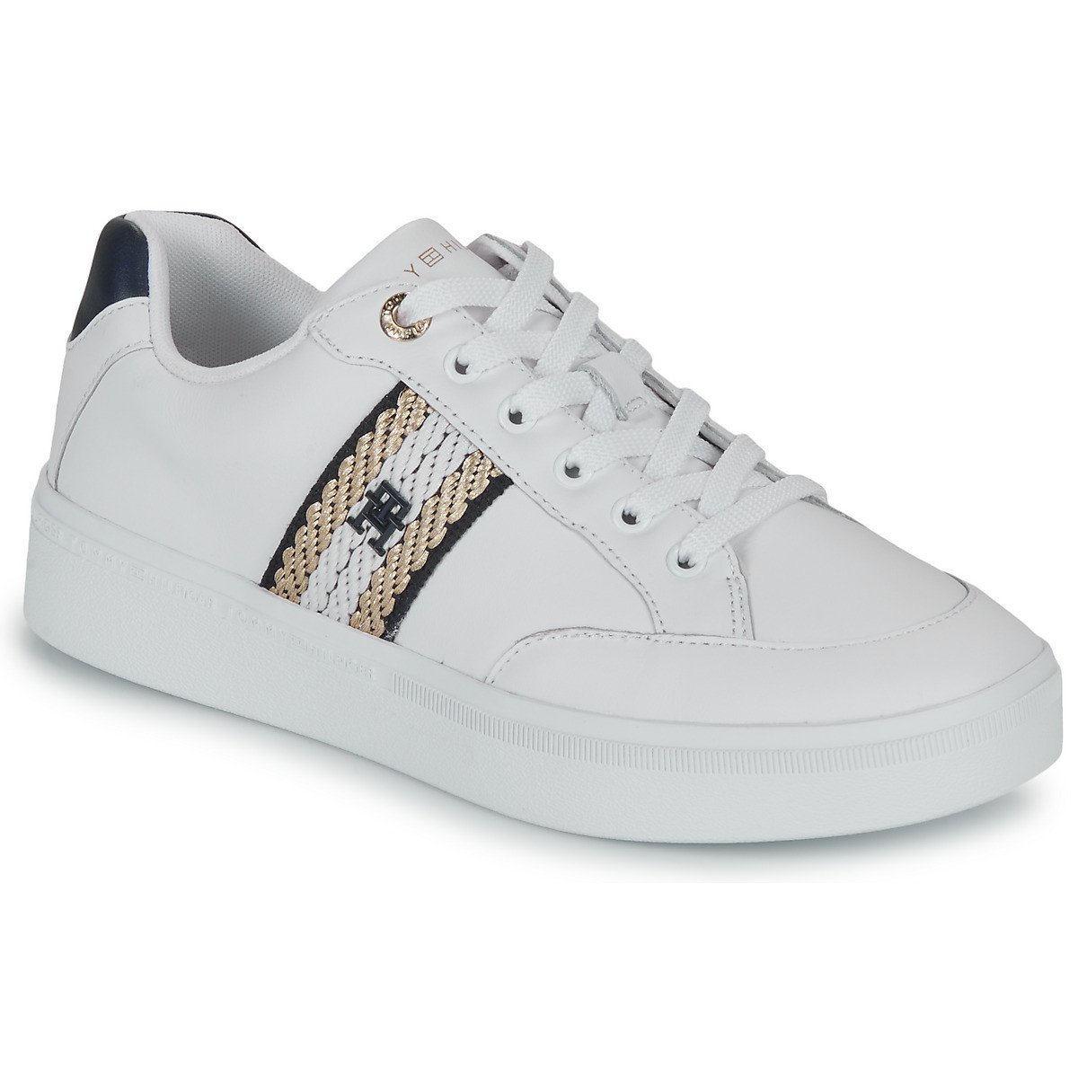 Tommy Hilfiger  COURT SNEAKER WITH WEBBING  Bílá