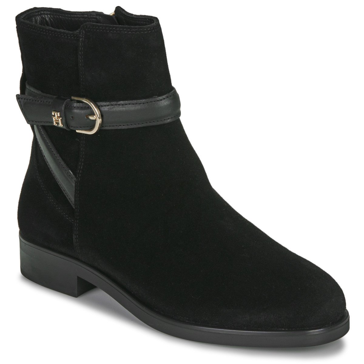 Tommy Hilfiger  ELEVATED ESSENTIAL BOOT SUEDE  Černá