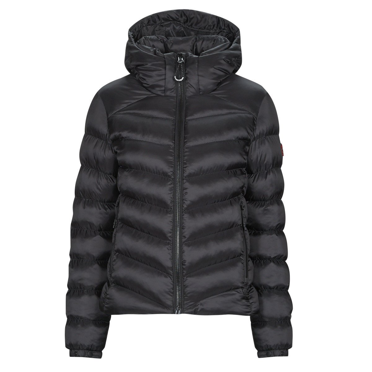 Superdry  HOODED FUJI PADDED JACKET  Černá