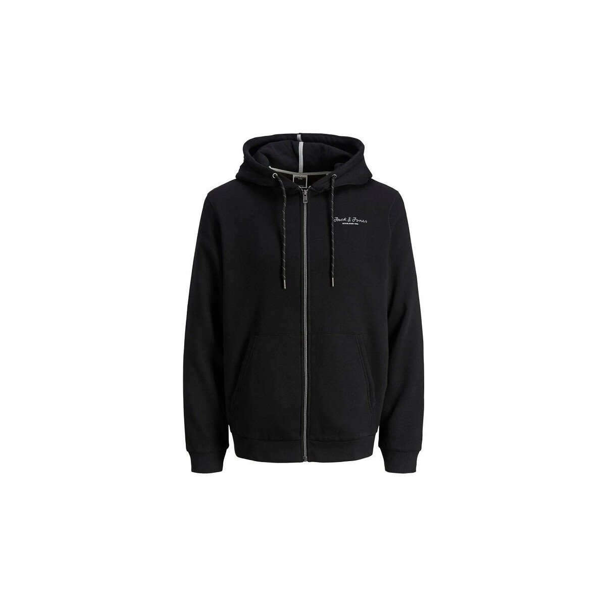 Jack & Jones  JCOTHROW SWEAT ZIP SHERPA  Černá