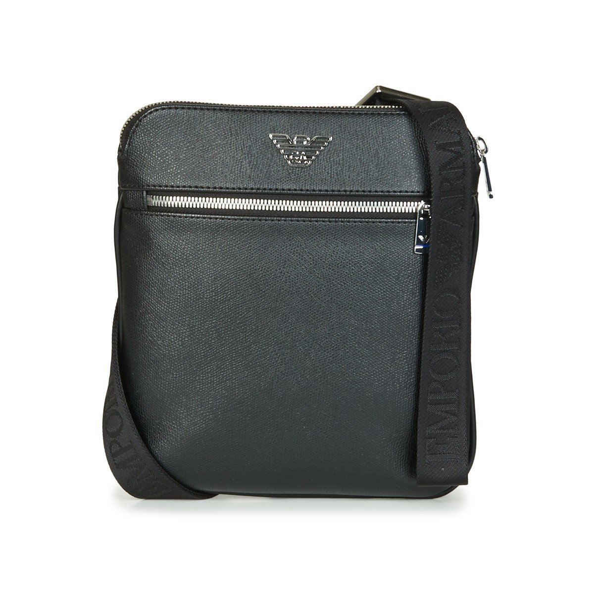 Emporio Armani  BUSINESS FLAT MESSENGER BAG  Černá