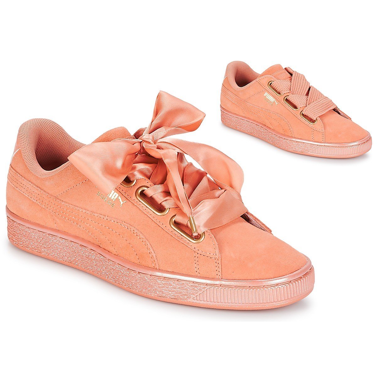 Puma  WN SUEDE HEART SATIN.DUSTY  Oranžová