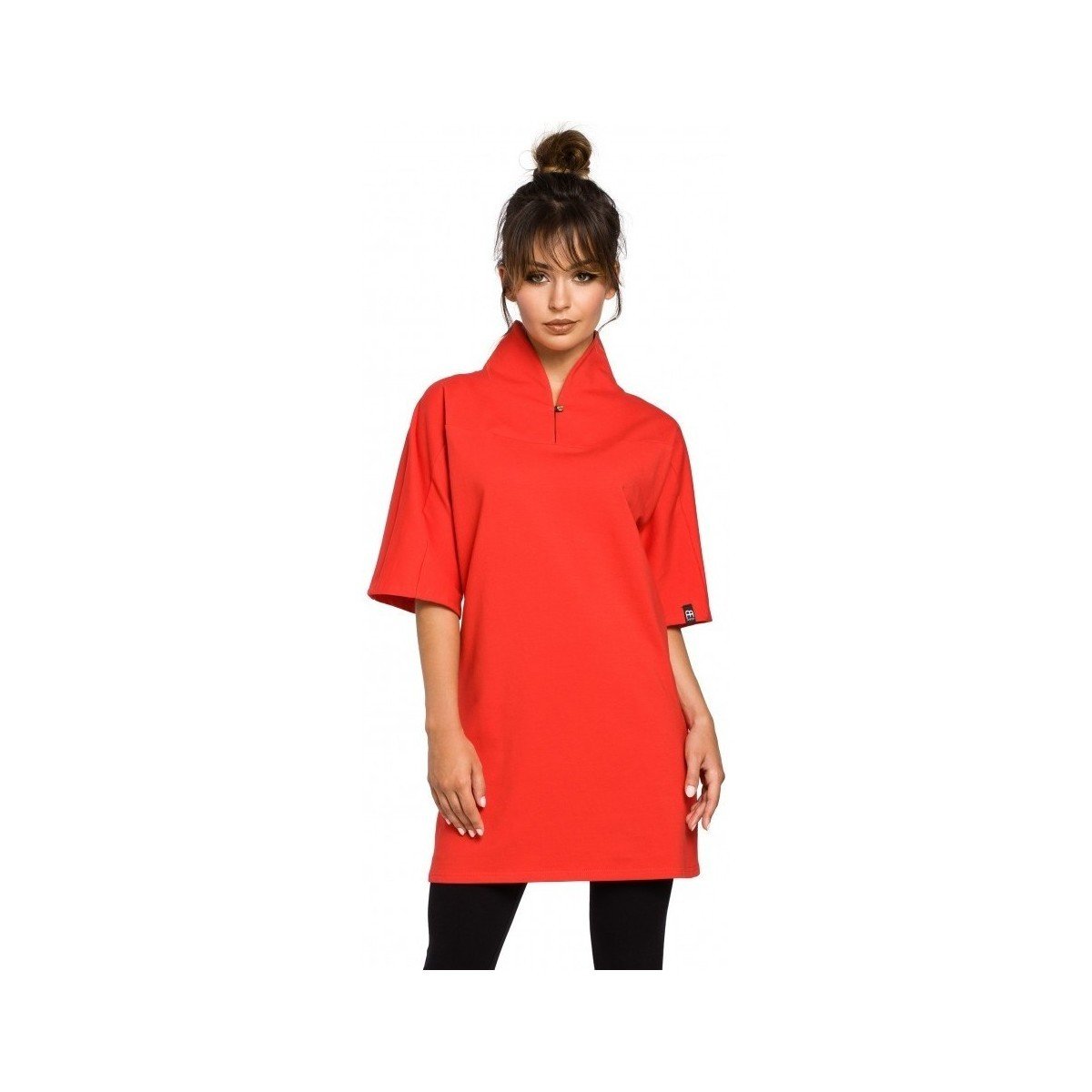 Be  B043 Kimono tunika - červená  ruznobarevne