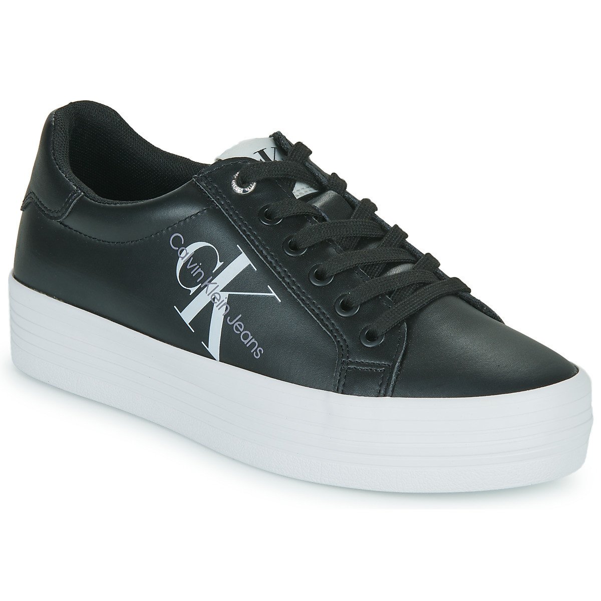 Calvin Klein Jeans  VULC FLATFORM LACEUP  Černá