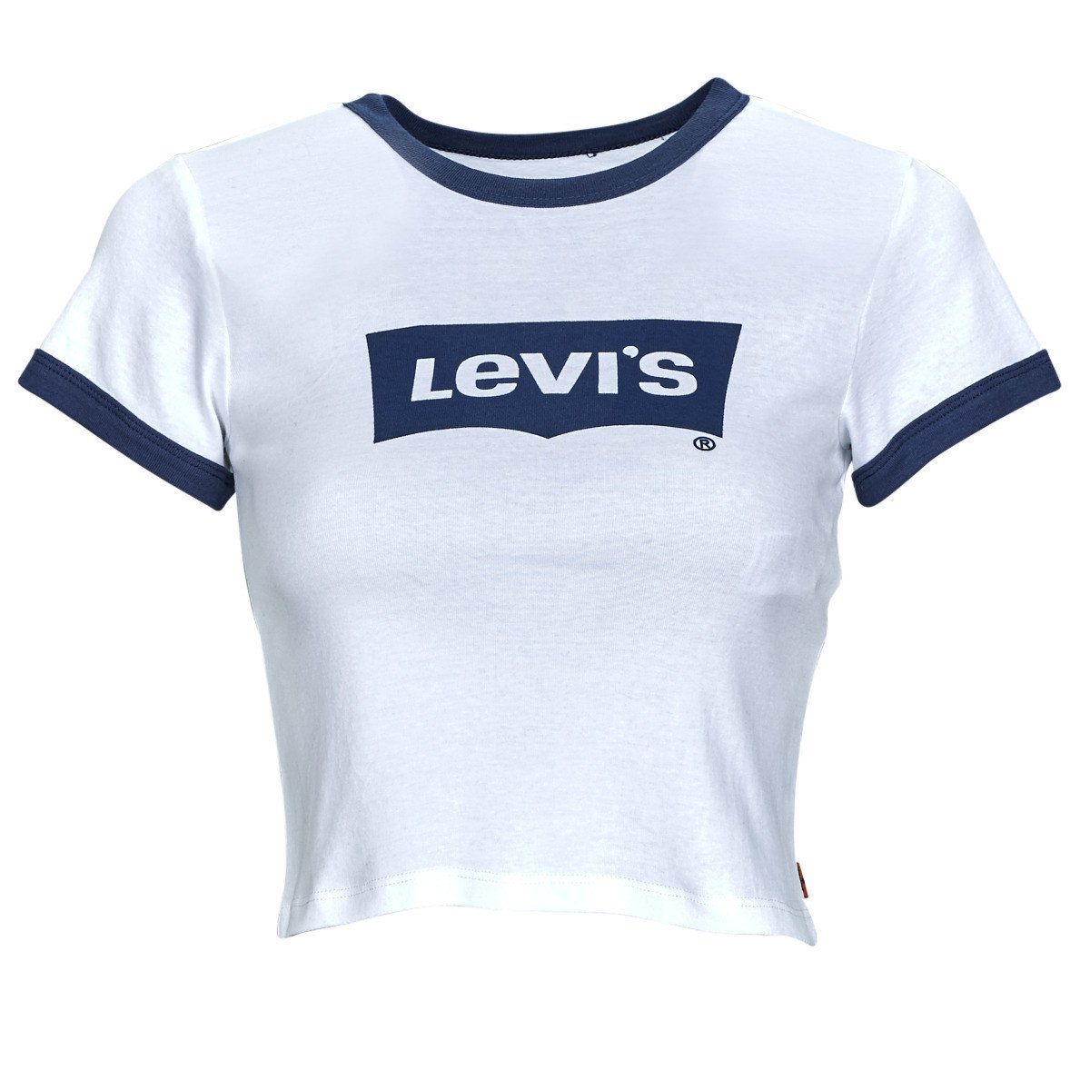 Levis  GRAPHIC RINGER MINI TEE  Bílá