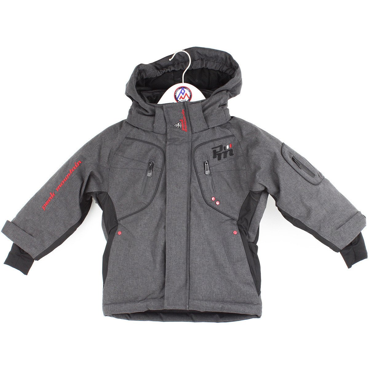 Peak Mountain  Blouson de ski garçon ECAMATE  Černá