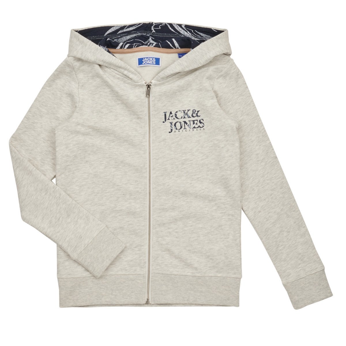 Jack & Jones  JORCRAYON SWEAT ZIP HOOD  Béžová