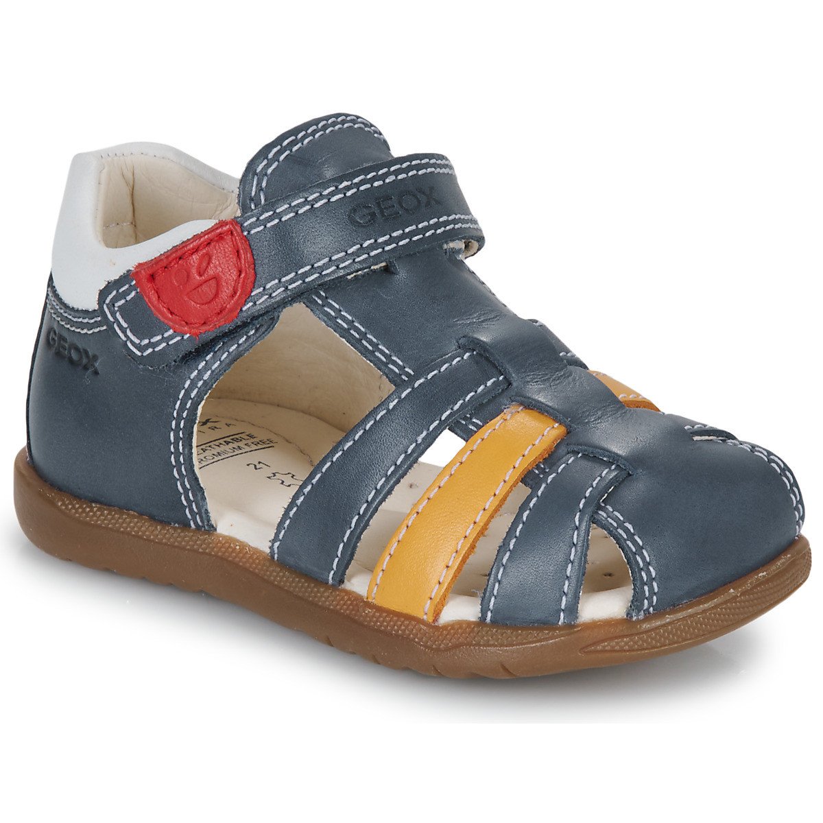 Geox  B SANDAL MACCHIA BOY  Modrá