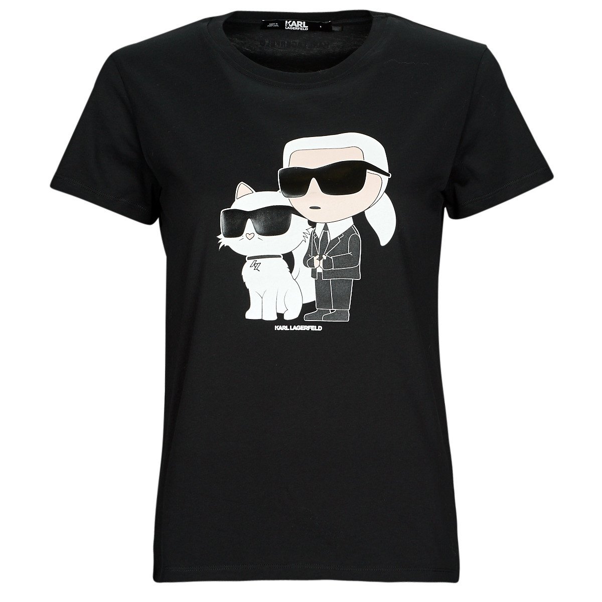 Karl Lagerfeld  IKONIK 2.0 T-SHIRT  Černá