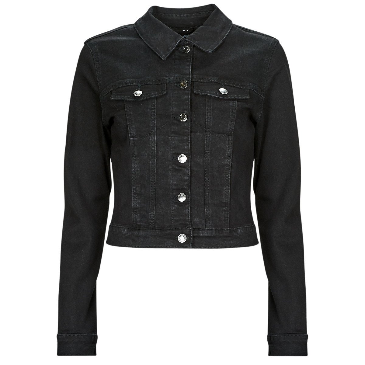 Vero Moda  VMLUNA LS SLIM DNM JACKET MIX GA NOOS  Černá