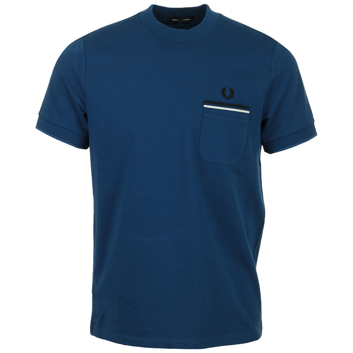 Fred Perry  Loopback Jersey Pocket T-Shirt  Modrá