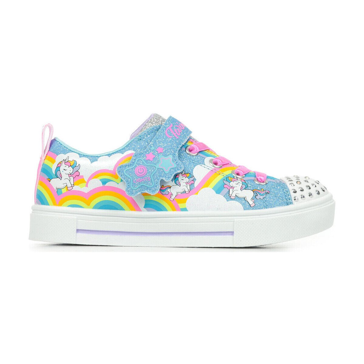 Skechers  S Lights Twinkle Sparks Jumpin' Clouds  Modrá