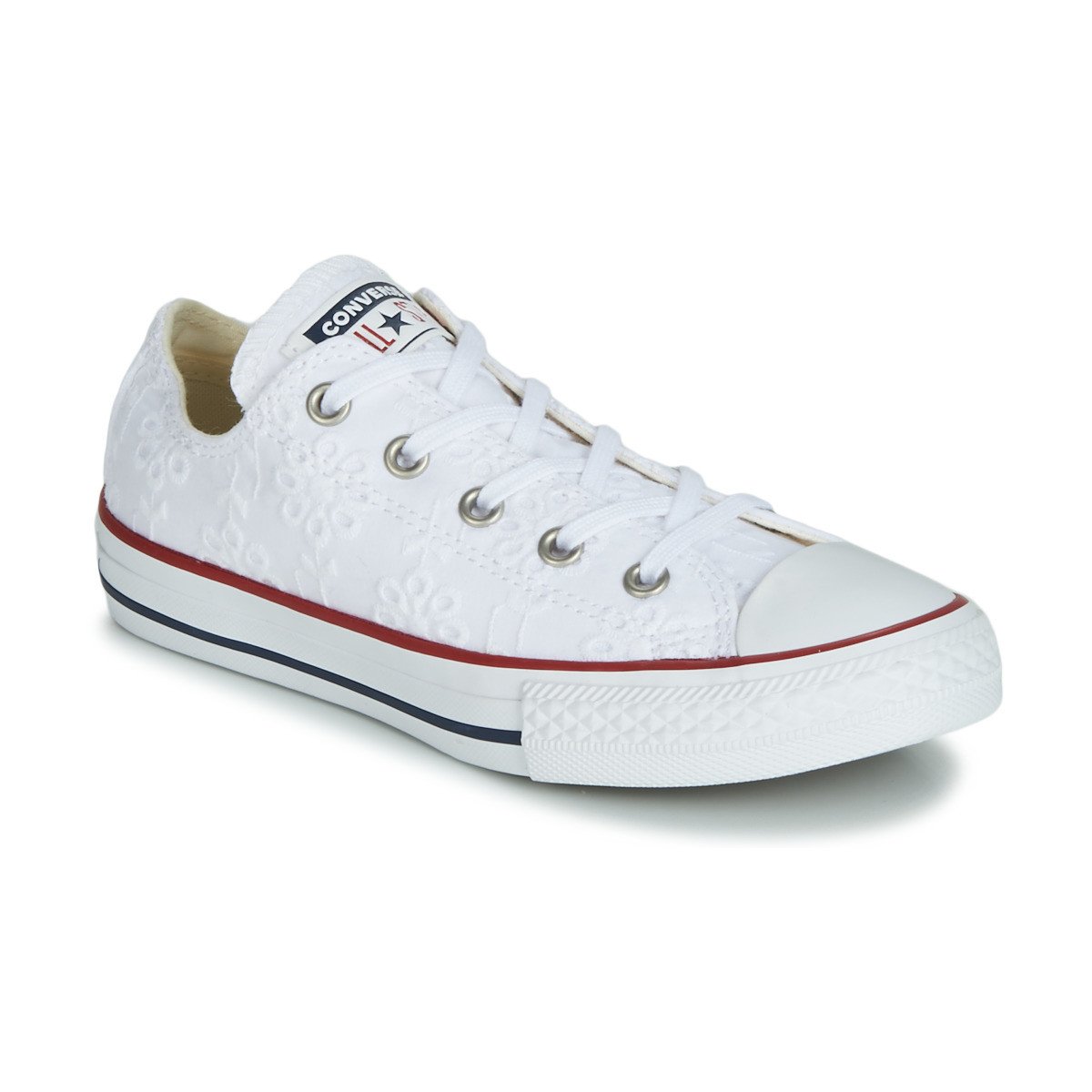 Converse  CHUCK TAYLOR ALL STAR BROADERIE ANGLIAS OX  Bílá