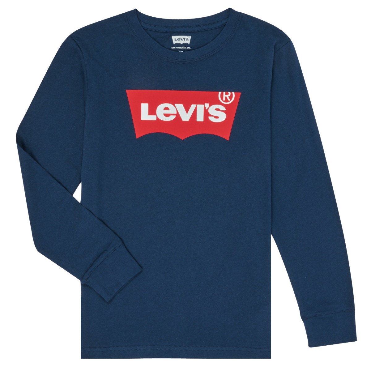 Levis  BATWING TEE LS  Modrá