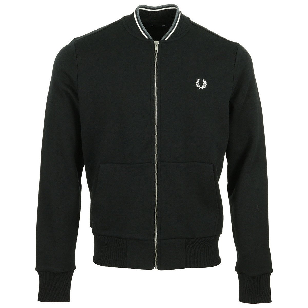 Fred Perry  Zip Through Sweatshirt  Černá