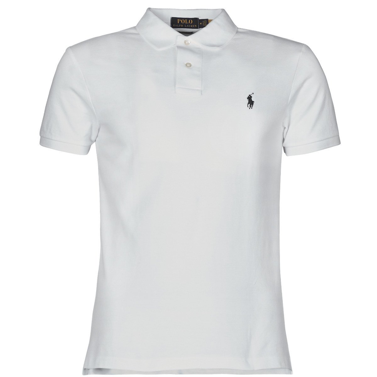 Polo Ralph Lauren  POLO CINTRE SLIM FIT EN COTON BASIC MESH LOGO PONY PLAYER  Bílá
