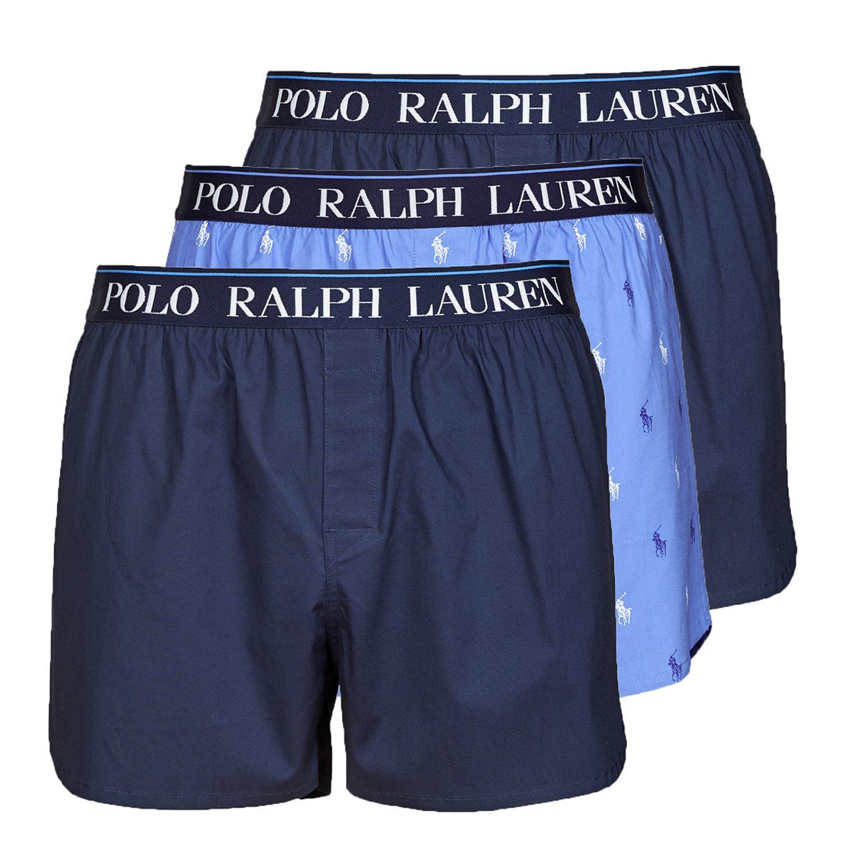 Polo Ralph Lauren  WOVEN BOXER X3  Modrá