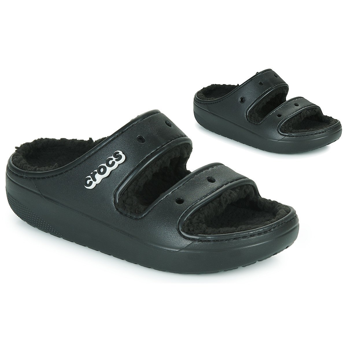 Crocs  CLASSIC COZZY SANDAL  Černá