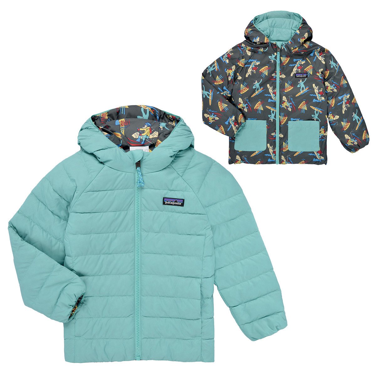 Patagonia  REVERSIBLE DOWN SWEATER HOODY  Modrá