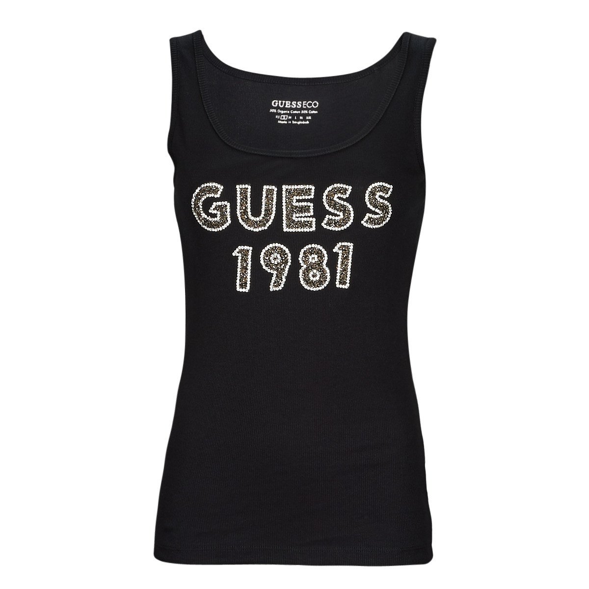 Guess  LOGO TANK TOP  Černá