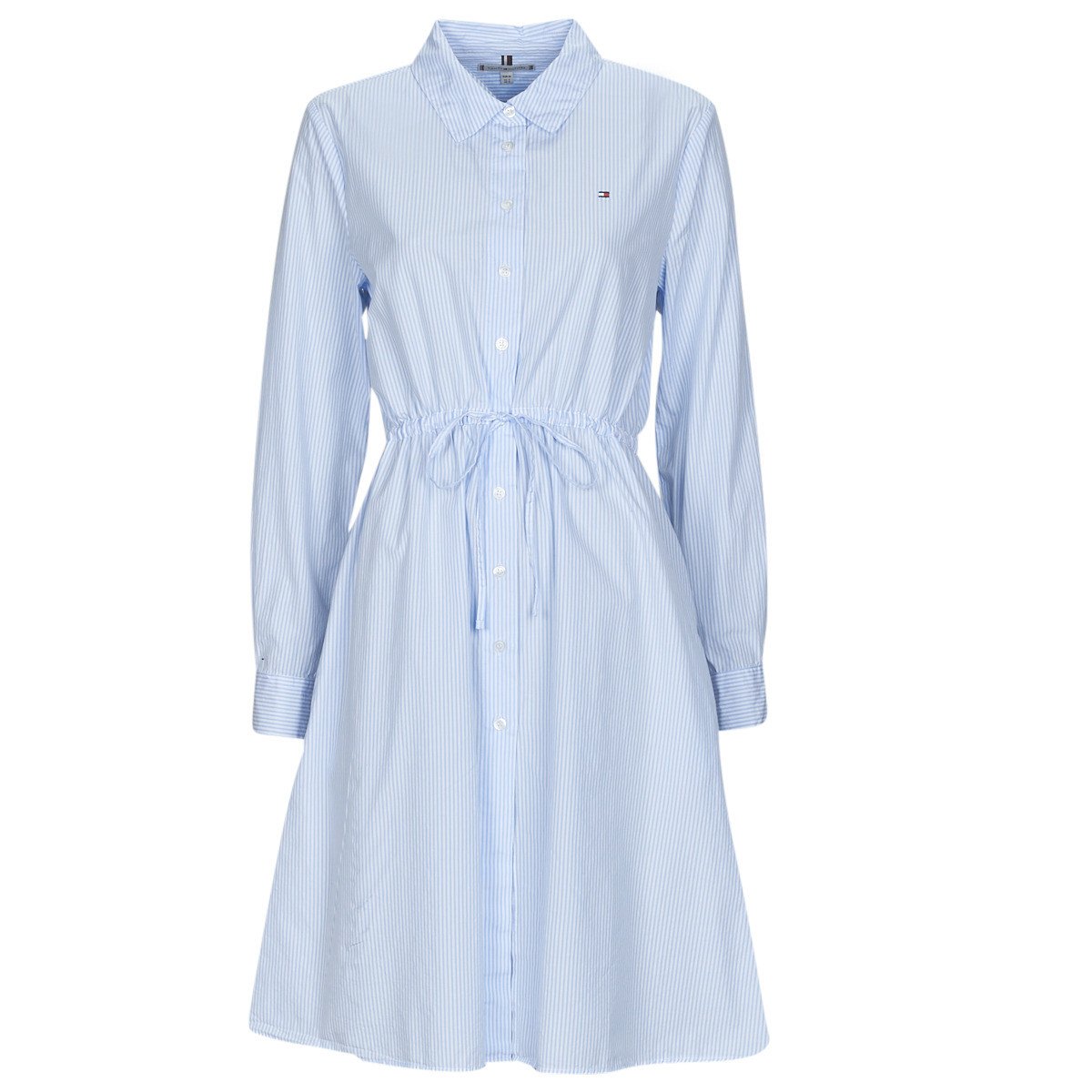 Tommy Hilfiger  ITHAKA KNEE SHIRT-DRESS LS  Modrá